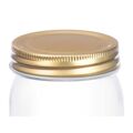 Frasco Transparente Dourado Metal Vidro 180 Ml 6 X 8 X 6 cm (54 Unidades)