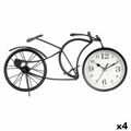 Tafelklok Bicicleta Preto Metal 40 X 19,5 X 7 cm (4 Unidades)