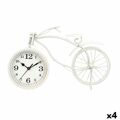 Tafelklok Bicicleta Branco Metal 36 X 22 X 7 cm (4 Unidades)