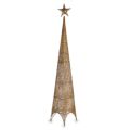 árvore de Natal Estrela Torre Dourado Metal Plástico 34 X 154 X 34 cm (6 Unidades)