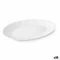 Recipiente de Cozinha Branco Vidro 34 X 2,5 X 25 cm (18 Unidades)