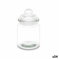 Frasco Transparente Vidro 250 Ml 8 X 13 X 8 cm (24 Unidades) com Tampa