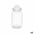 Frasco Transparente Vidro 1,2 L (12 Unidades) com Tampa