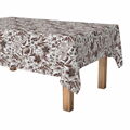 Toalha de Mesa em Rolo Exma Antimanchas Bloemen 140 cm X 25 M Castanho