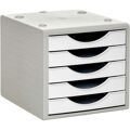 Gabinete de Arquivo Modular Archivo 2000 Archivotec Serie 4000 5 Gavetas Din A4 Branco Pastel (34 X 27 X 26 cm)