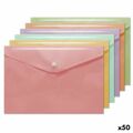 Envelopes Bismark Portadocumentos 32,5 X 23 cm Pastel Polipropileno 50 Unidades