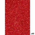 Borracha Eva Fama Purpurina Vermelho 50 X 70 cm (10 Unidades)