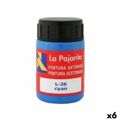 Têmpera La Pajarita Cyan L-26 Azul Acetinado Escolar (35 Ml) (6 Unidades)