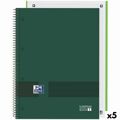 Caderno Oxford European Book Write&erase Verde Militar A4 80 Folhas 5 Unidades