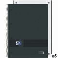 Caderno Oxford European Book Write&erase Preto A4 80 Folhas 5 Unidades