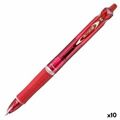 Caneta Pilot Acroball Vermelho 0,4 mm (10 Unidades)