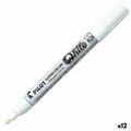 Marcador Permanente Pilot Branco 1 mm (12 Unidades)