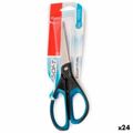 Tesouras Maped Essentials Soft E4683 Preto Azul Aço Inoxidável 21 cm (24 Unidades)