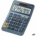 Calculadora Casio MS-100EM Azul (10 Unidades)