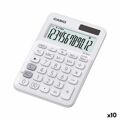 Calculadora Casio MS-20UC 2,3 X 10,5 X 14,95 cm Branco (10 Unidades)