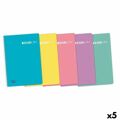 Caderno Enri Pastel Quarto 80 Folhas (5 Unidades)