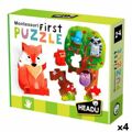 Puzzle Headu Montessori Bosque (4 Unidades)