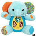 Peluche com Som Winfun Elefante 17 X 17,5 X 10 cm (6 Unidades)