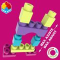 Jogo de Construção Color Block Trendy Mala 80 Peças (6 Unidades)