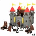 Jogo de Construção Colorbaby Medieval Fighters 25 Peças (4 Unidades)