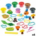 Jogo de Plasticina Playgo Ilha (6 Unidades)