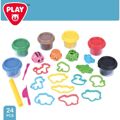 Jogo de Plasticina Playgo Ilha (6 Unidades)