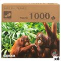 Puzzle Colorbaby Orangutan 6 Unidades 68 X 50 X 0,1 cm