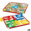 Tabuleiro de Jogo dos Cavalinhos e da Glória Colorbaby 32 X 32 X 1 cm (25 Peças) (6 Unidades)