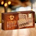 Tabuleiro de Xadrez e Damas Colorbaby Backgammon Madeira (6 Unidades)