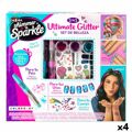 Conjunto de Beleza Cra-z-art Infantil Unhas Cabelo Corpo Purpurina 4 Unidades