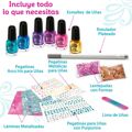 Conjunto de Beleza Cra-z-art Infantil Metálico Arco-íris Unhas 4 Unidades