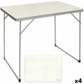 Mesa Dobrável Aktive Branco 80 X 70 X 60 cm (4 Unidades)