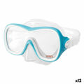 óculos de Snorkel Intex Wave Rider Azul (12 Unidades)