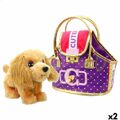 Peluche Funville Cutekins Bolsa Cão 25 X 20 X 13 cm (2 Unidades)