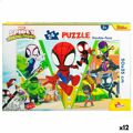 Puzzle Infantil Spidey Dupla Face 50 X 35 cm 24 Peças (12 Unidades)