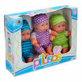 Set Bonecas Colorbaby Pitusos 3 Peças 20 cm 13 X 20 X 6,5 cm 6 Unidades