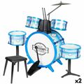 Bateria Musical Bontempi Azul Plástico 85 X 68 X 65 cm (9 Peças) (2 Unidades)