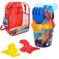 Conjunto de Brinquedos de Praia Hot Wheels ø 18 cm Polipropileno (12 Unidades)