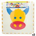 Tapete Puzzle Colorbaby 4 Peças Animais 118 X 118 cm Eva (2 Unidades)