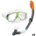 óculos de Mergulho com Tubo Intex Surf Rider Infantil (6 Unidades)