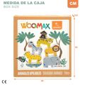 Jogo de Construção + Figuras Woomax Animais 16 Peças 7 X 7 X 1,5 cm (6 Unidades)