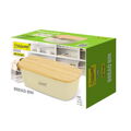 Cesta do Pão Feel Maestro MR-1776-IVORY Marfim Madeira Plástico 1 Peça 34,5 X 13 X 23,5 cm