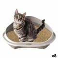 Caixa de Areia para Gatos Georplast GP10536 58 X 48 X 20,5 cm (8 Unidades)