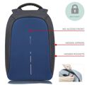 Mochila Bobby Anti Roubo Azul USB