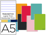 Caderno Espiral A5 Micro Smart Capa Suave 80f 60gr Pautado 7mm Dupla Margem 6 Furos Cores Sortidas