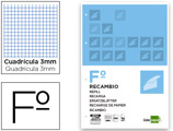 Recarga Folio 100 F 4tf-06 Quadriculado 3 mm 4 Furos com Margem