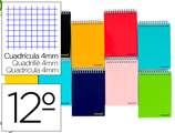 Bloco de Notas Bolso 12º Apaisado Smart Capa Suave 80f 60gr Quadricula 4mm Cores Sortidas