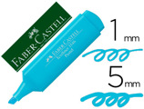 Marcador Faber Fluorescente 1546 Cor Pastel Azul