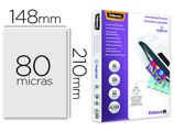 Bolsa de Plastificar Fellowes Brilho Din A5 80 Microns Pack 100 Unidades