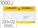 Envelope Autoadesivo Q-connect Porta Documentos Multilingue 225x122 mm Janela Totalmente Transparente Pack de 1000 Unida